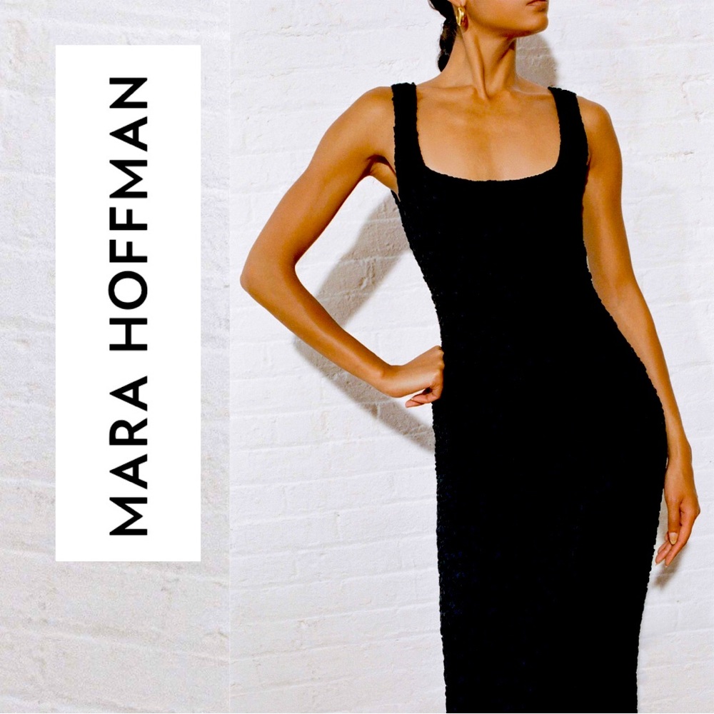 Mara Hoffman Sloan Tank Midi Popcorn Dress